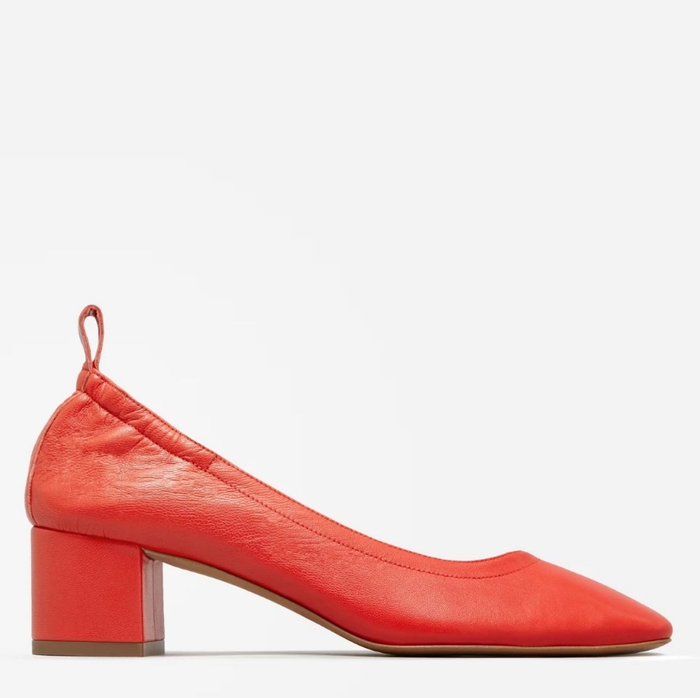 Red Everlane Day Heel size 5